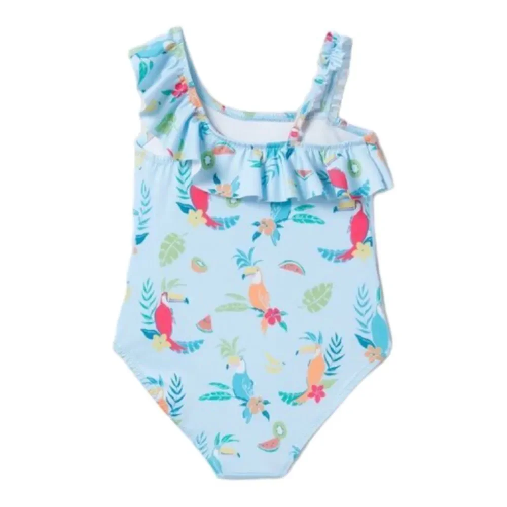 ZARA Kids | Blue | TROPICAL TOUCAN SWIMSUIT